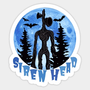 Siren Head Blue Moon Sticker